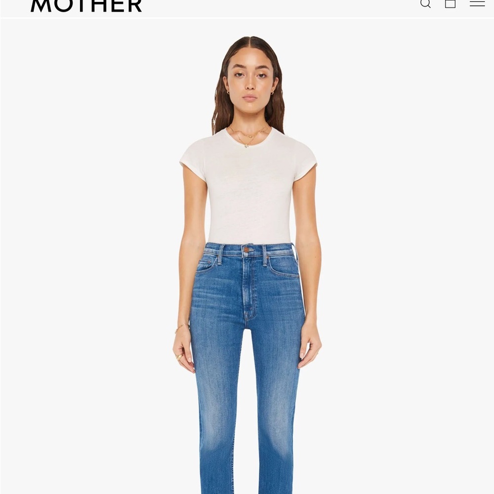 New MOTHER jeans High Waisted Rider Skimp size 29 style no. 10064-686-HUE